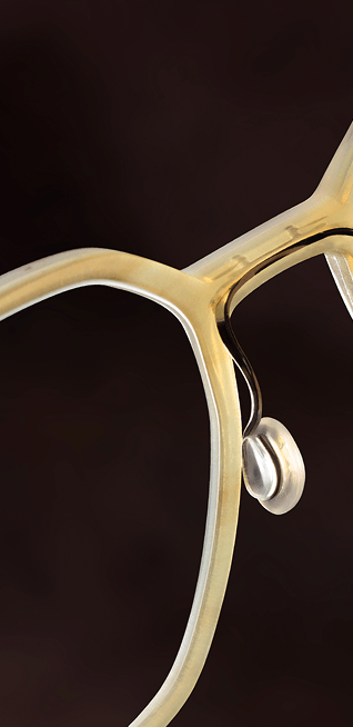 Close up glasses on black background